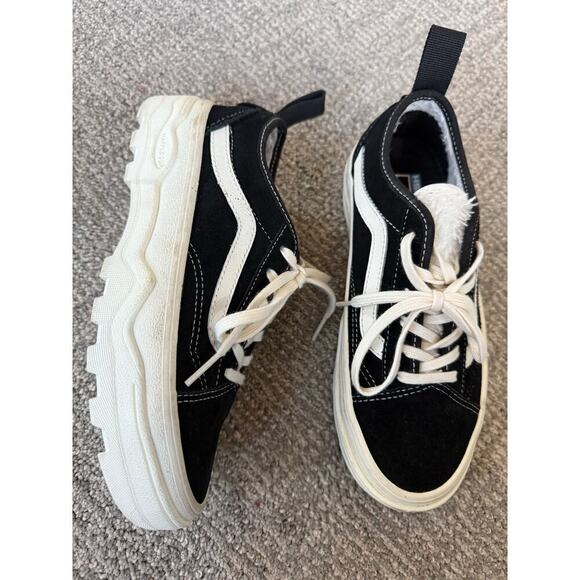 Vans Sentry Old Skool Wc - Sherpa Suede Black womens 6 Men’s 4.5 - Picture 1 of 9